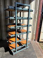 Vintage schappenrek uit drukkerij, Huis en Inrichting, Ophalen, Gebruikt