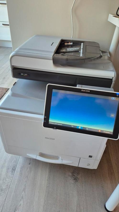 RICOH C307 KLEUREN ALL-IN-ONE, Computers en Software, Printers, Zo goed als nieuw, All-in-one, Laserprinter, Faxen, Kleur printen