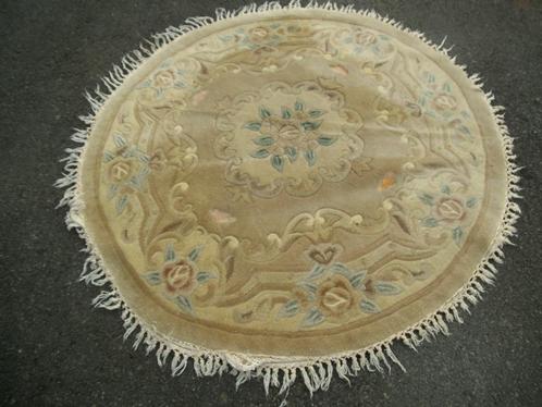 Tapis Antique/Vintage Chine diamètre 120cm (Varia-088), Antiquités & Art, Tapis & Textile, Enlèvement