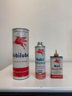 Zeldzame Mobiloil olie blikjes, Verzamelen, Merken en Reclamevoorwerpen, Ophalen of Verzenden, Gebruikt, Verpakking