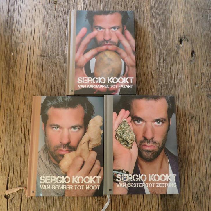 Sergio kookt van A tot Z deel 1, 2 en 3 compleet, Boeken, Kookboeken, Ophalen of Verzenden