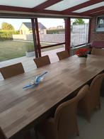 Tafel 3m x 1,2m met 8 Vincent Sheppard stoelen, Huis en Inrichting, Tafels | Eettafels, Ophalen, Zo goed als nieuw, Rechthoekig