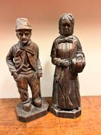 Houten boer en boerin, Enlèvement, Utilisé, Humain