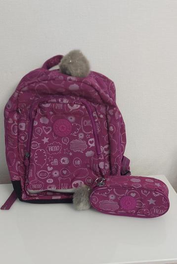 Cartable Kipling avec plumier, Enlèvement
