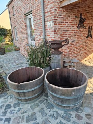 Grote Eiken plantkuipen 53cm x 76cm x 3cm! Rustieke TOPPER  beschikbaar voor biedingen