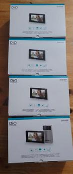4 bekabelde DIO-videotelefoons van 7 inch voor 4 appartement, Ophalen of Verzenden, Bedraad
