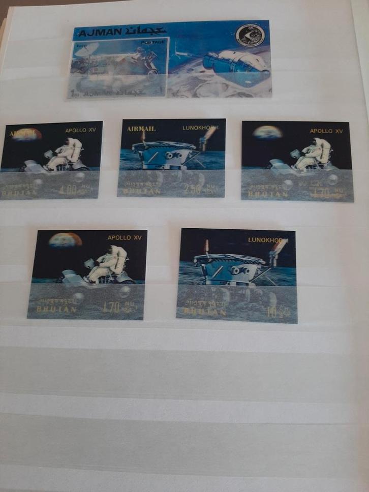 Wereld: Ruimtevaart/Kosmos **/° in album 64 bladzijden (1), Postzegels en Munten, Postzegels | Volle albums en Verzamelingen, Ophalen of Verzenden