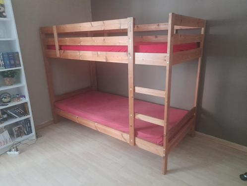Houten stapelbedden, Kinderen en Baby's, Kinderkamer | Stapelbedden en Hoogslapers, Gebruikt, Stapelbed, Ophalen