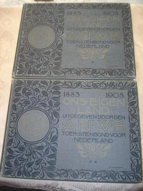 Nederland Toerisme " Ons eigen Land " 2 delen 1908/1910, Antiek en Kunst, Antiek | Boeken en Manuscripten, Verzenden