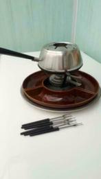 heel mooi en degelijk Zwitsers fondue set, Huis en Inrichting, Keuken | Potten en Pannen, Ophalen