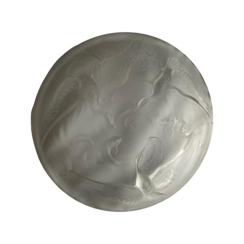 Opalescente kom met vogels en vissen Koi Verlys France, Antiek en Kunst, Antiek | Glaswerk en Kristal, Ophalen of Verzenden