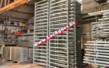 Stelling steiger Stapelpallet Stapelbak Layher Olan AFIX DoK