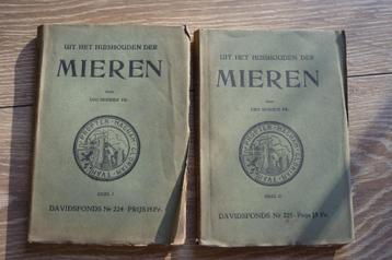 2 antieke boekjes: Mieren deel I en II beschikbaar voor biedingen