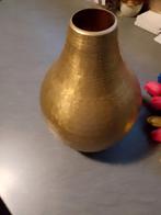 Goudkleurige vaas met tulpen, Ophalen of Verzenden, Zo goed als nieuw