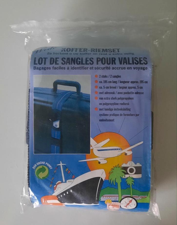 2 nouvelles sangles à bagages, Bijoux, Sacs & Beauté, Valises, Neuf, Enlèvement ou Envoi