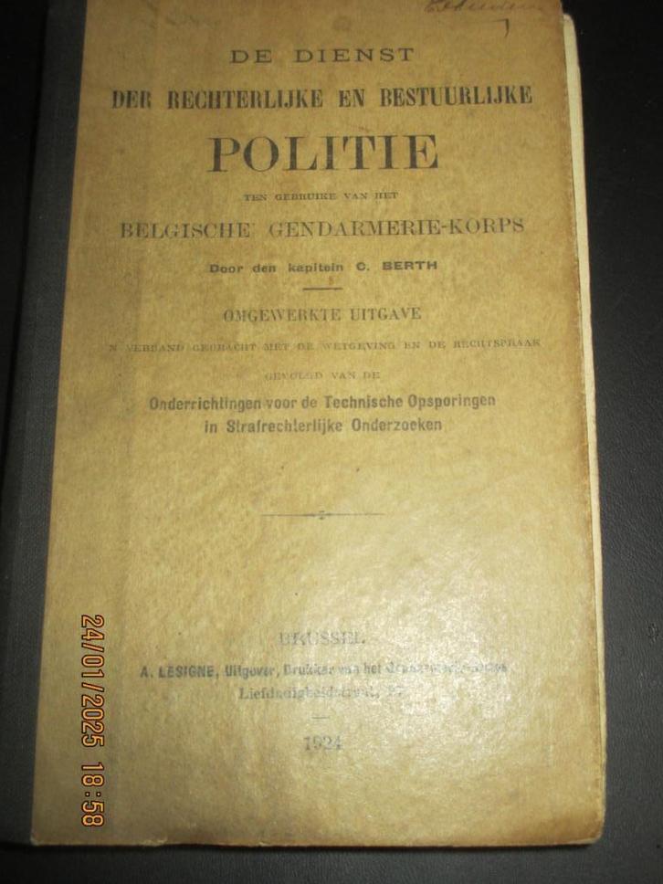 Theorie Berth - Gendarmerie, Boeken, Geschiedenis | Nationaal, Gelezen, Ophalen of Verzenden