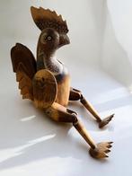 vintage houten decoratie : houten kip, Antiek en Kunst, Ophalen of Verzenden