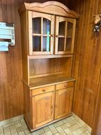 Vitrinekast (hout), Huis en Inrichting, Kasten | Vitrinekasten, Ophalen, Gebruikt, 50 tot 100 cm, Landelijk
