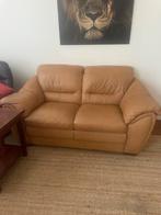 Lederen sofa licht bruin/ beige, Huis en Inrichting, Ophalen, 150 tot 200 cm, Tweepersoons, Leer