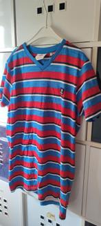 Petrol striped gestreep t-shirt NIEUW maat 176, Petrol, Jongen of Meisje, Nieuw, Ophalen of Verzenden