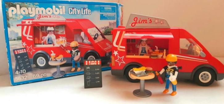 Playmobil 5632 Foodtruck Jim's DS complete doos, Kinderen en Baby's, Speelgoed | Playmobil, Zo goed als nieuw, Complete set, Ophalen of Verzenden