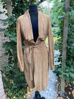 CAROLINE BISS daim mantel - 38, Kleding | Dames, Jassen | Winter, Maat 38/40 (M), Bruin, Ophalen of Verzenden, Zo goed als nieuw