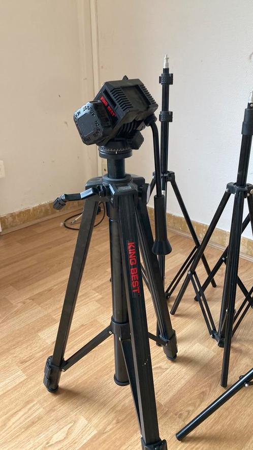 “King Best” videostatief, Audio, Tv en Foto, Fotografie | Statieven en Balhoofden, Zo goed als nieuw, Ophalen