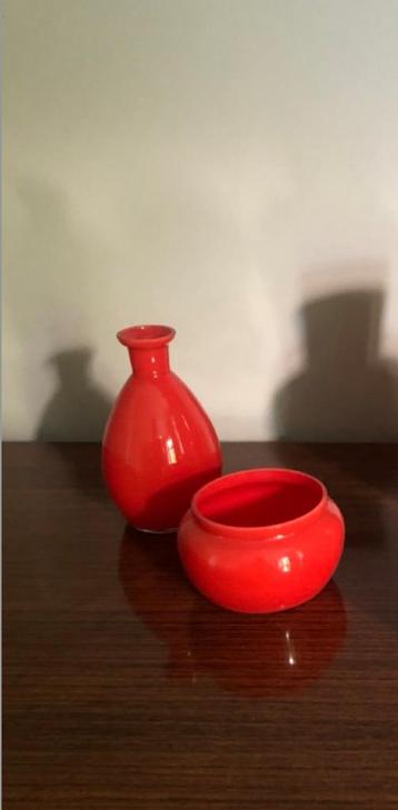 Set en opaline rouge  beschikbaar voor biedingen
