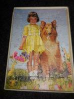 vintage speelgoed puzzel Lassie retro, Ophalen of Verzenden