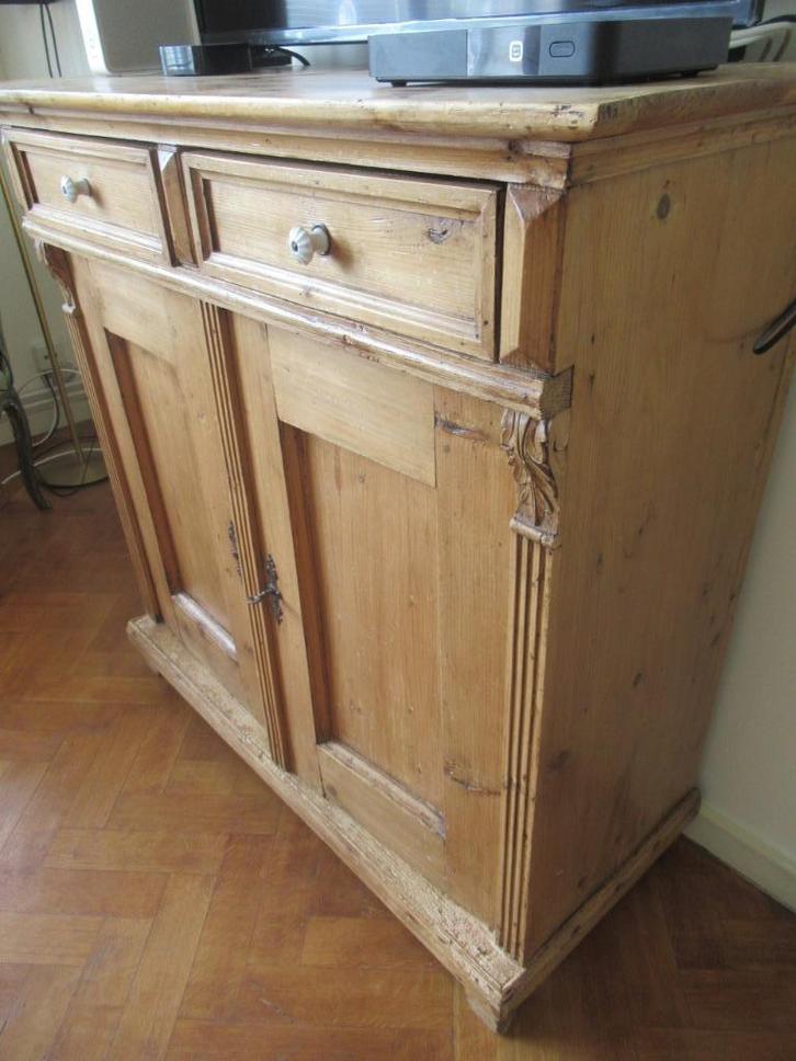 Vielle armoire rustique/ buffet, Huis en Inrichting, Kasten | Buffetkasten, Gebruikt, 100 tot 150 cm, 25 tot 50 cm, Met lade(s)