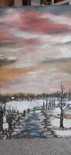 Schilderij Gaston Rossignol 60cm op 70cm, Antiek en Kunst, Kunst | Schilderijen | Klassiek, Ophalen