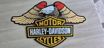 Plaque émaillée Harley Davidson 70 cm x 45 cm bombée beschikbaar voor biedingen