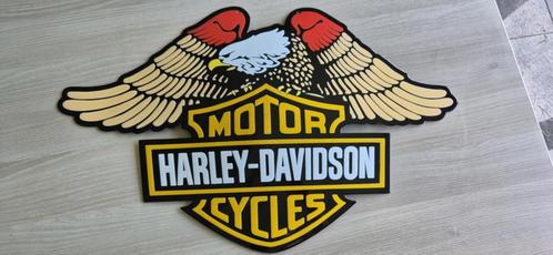 Plaque émaillée Harley Davidson 70 cm x 45 cm bombée, Verzamelen, Merken en Reclamevoorwerpen, Ophalen of Verzenden