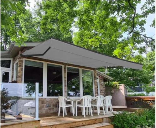 zonneluifel 3,95 m x 3,00 m gemotoriseerd HOUSTON, Tuin en Terras, Zonneschermen, Elektrisch, Ophalen