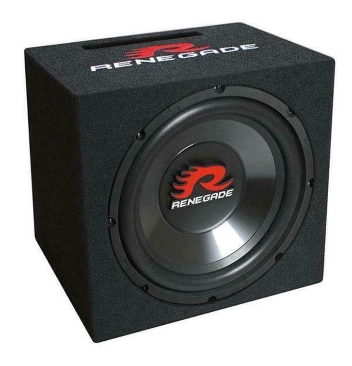 RENEGADE RXV1000 25cm 10 Inch Subwoofer 500 watt, Auto diversen, Autospeakers, Nieuw, Ophalen of Verzenden