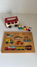 Vintage Fisher Price bus en puzzel, Kinderen en Baby's, Speelgoed | Fisher-Price, Ophalen, Gebruikt