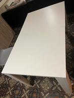 Eettafel wit met 4 stoelen, 100 à 150 cm, Rectangulaire, Enlèvement, Utilisé