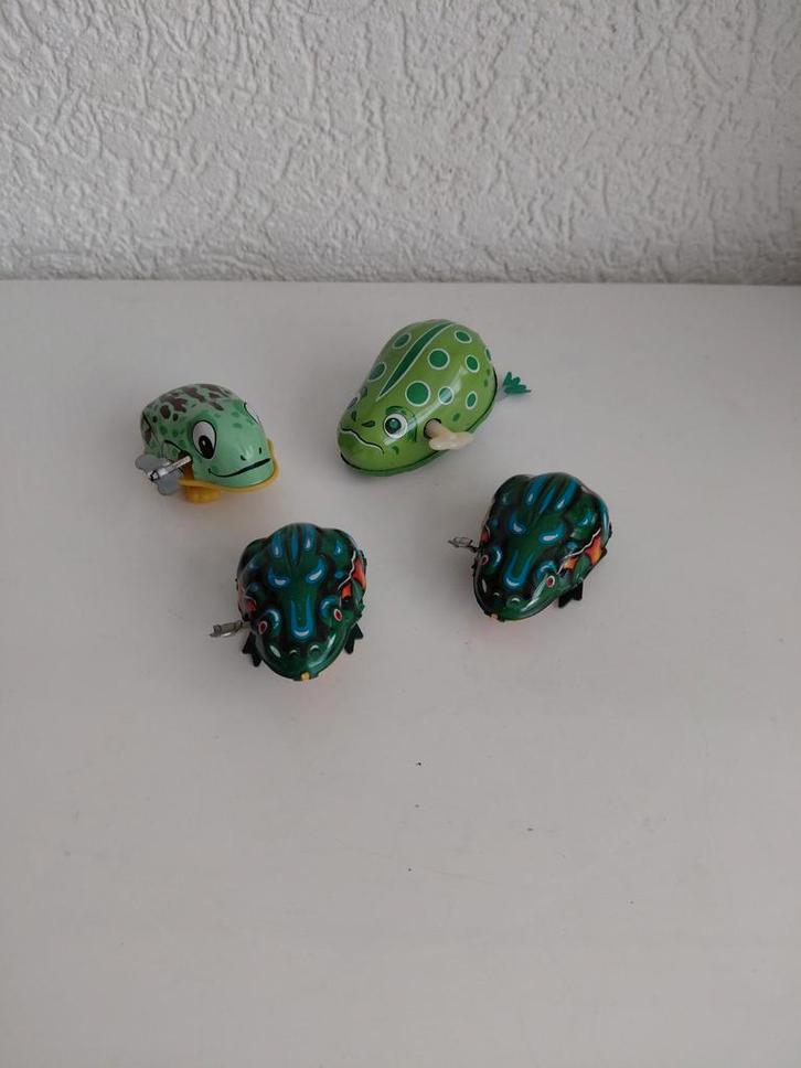 4 blikken kikkers, Verzamelen, Blikken, Ophalen of Verzenden