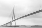 Photo sur Dibond Pont de Normandie, Maison & Meubles, Neuf, 75 à 100 cm, 50 à 75 cm, Enlèvement