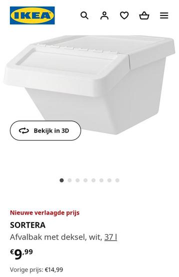 Poubelle Ikea Sortera x7pcs