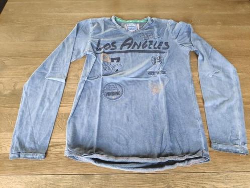 blauwe T-shirt met lange mouwen, 14 jaar, Kinderen en Baby's, Kinderkleding | Maat 164, Zo goed als nieuw, Jongen, Ophalen of Verzenden
