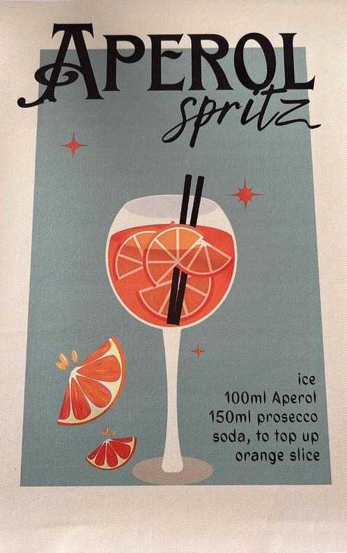 Poster op canvas Aperol Spritz 3 - mancave poolhouse nieuw, Verzamelen, Merken en Reclamevoorwerpen, Nieuw, Verpakking, Ophalen of Verzenden