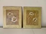 2 canvassen met klaprozen met authenticiteitsbewijs 53 x 63, Huis en Inrichting, 50 tot 75 cm, Ophalen of Verzenden, 50 tot 75 cm