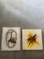 2 moderne schilderijen Willy Schils., Ophalen of Verzenden