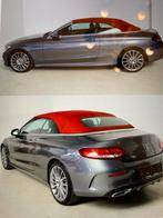 Mercedes C 220 Bluetec Cabriolet AMG Pack 9G-Tronic, Autos, Cuir, Argent ou Gris, Achat, Euro 6