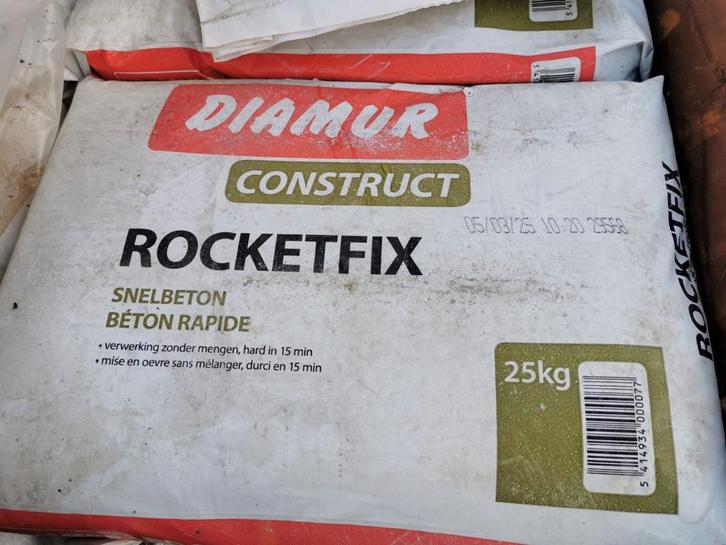 ️ BÉTON PRISE RAPIDE – Diamur Rocketfix - 25kg, Doe-het-zelf en Bouw, Overige Doe-Het-Zelf en Bouw, Nieuw, Ophalen