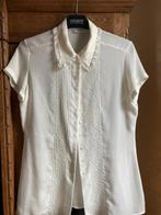 Fijne zomerse blouse met korte mouwen, Marks & Spencer, Maat 38/40 (M), Ophalen of Verzenden, Wit