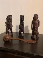 Borneo houtsnijwerk authentieke beelden, Antiek en Kunst, Ophalen of Verzenden