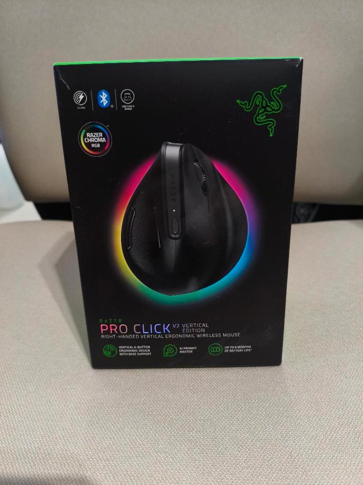 Souris gaming ergonomique Razer Pro Click Vertical V2, Informatique & Logiciels, Souris, Utilisé, Souris, Sans fil, Ergonomique
