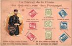postkaart Wereldoorlog 1 het geheim van de postzegel, Gelezen, Voor 1940, Verzenden, Overige onderwerpen